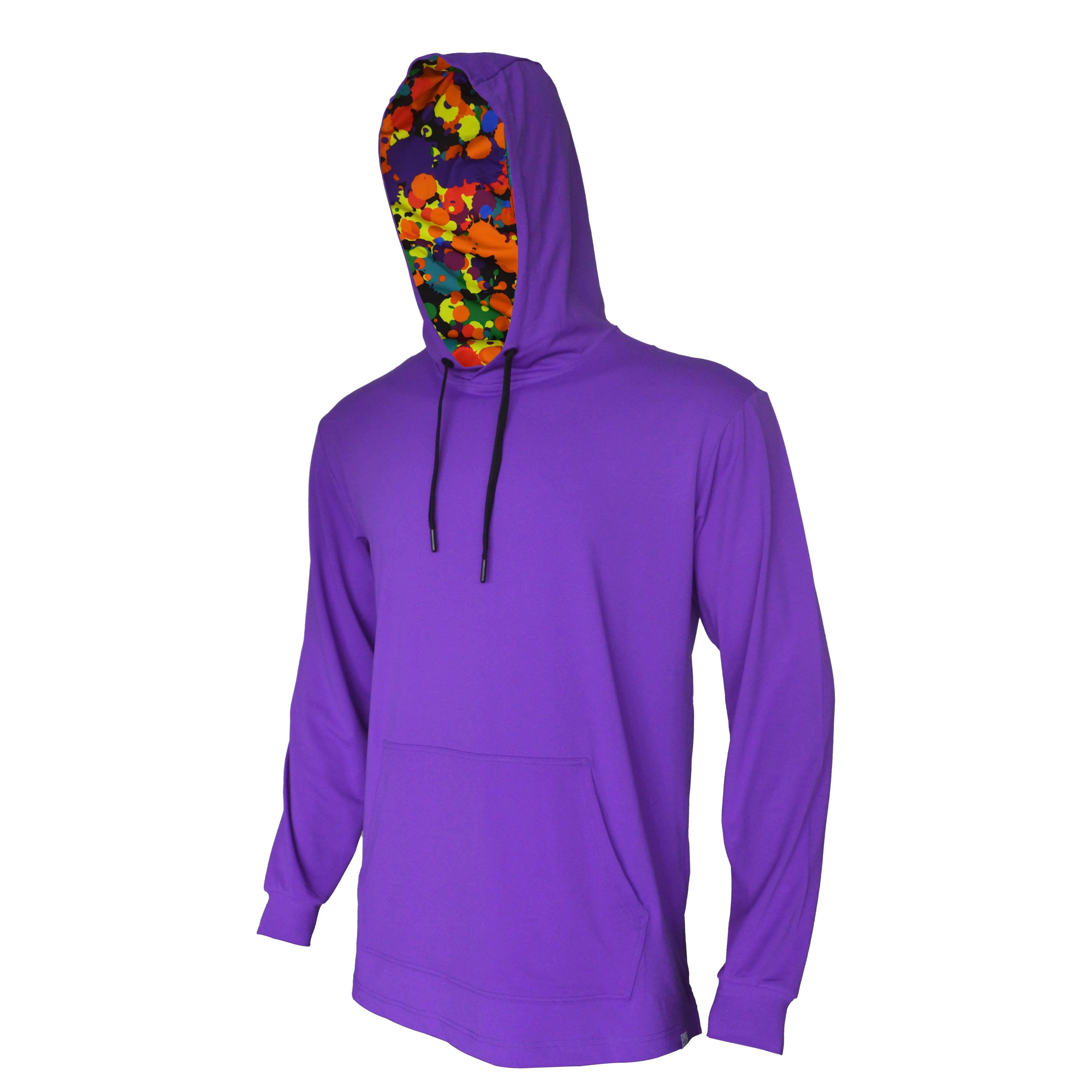 Purple Haze Hoodie - Vibrant Artistic Design, Lightweight & Breathable